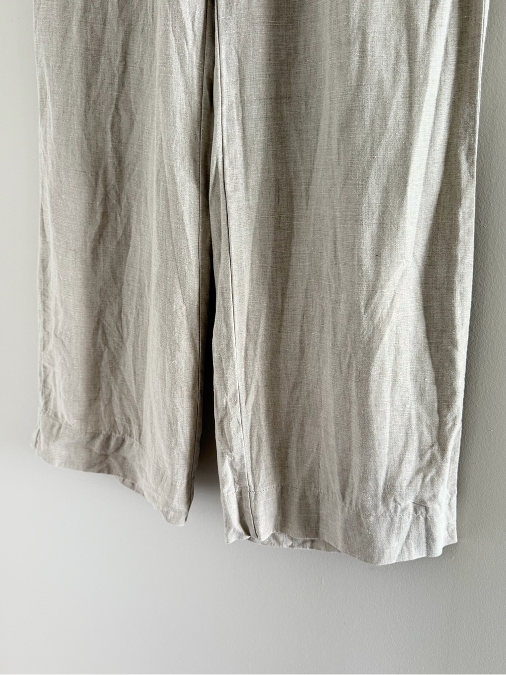 Tommy Bahama 100% Linen Drawstring Wide Leg Pants Womens Small Pull On Beige - Picture 5 of 10